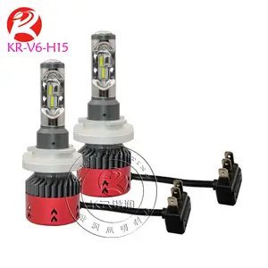 חדש רכב led הנורה V6 LED פנס H15 hi lo beam ערכת ממיר