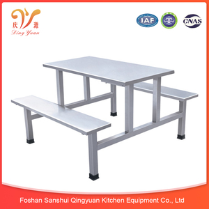 <span class=keywords><strong>De</strong></span> acero inoxidable <span class=keywords><strong>de</strong></span> 4 plazas <span class=keywords><strong>de</strong></span> <span class=keywords><strong>comida</strong></span> rápida preparar comedor mesa y sillas <span class=keywords><strong>de</strong></span> QY8-5 - Product Image 6
