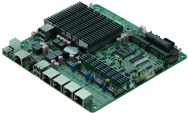 Intel Celeron J1800 Mini-ITX Материнская Плата брандмауэр J1800 с 4 LAN порта