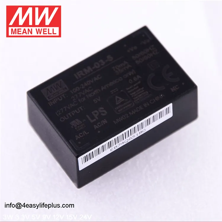 Asli Meanwell 3 W 5 V DC Switching Power Supply Modul IRM-03-5