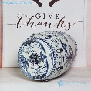 PYNQ251-A-B-C Chinois à la mode bleu et blanc en céramique domestique tabouret - Product Image 4