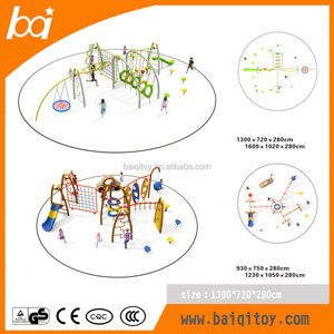 Los niños al aire libre patio de recreo al aire libre columpio puente escalada neto - Product Image 3
