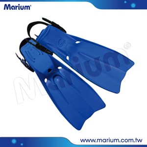 Aletas de natación de talón abierto con pala de goma suave para buceo - Product Image 6