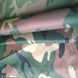 190t camouflage polyester taft/wasserdichte taft stoff mit pu beschichtet