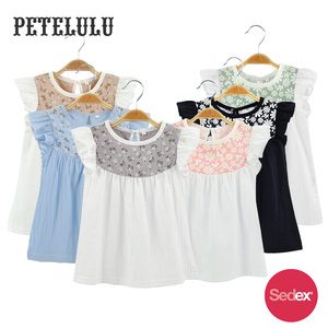 Encargo al por mayor flying mangas de <span class=keywords><strong>lino</strong></span> de algodón niños ropa de diseño de moda pequeñas niñas - Product Image 1