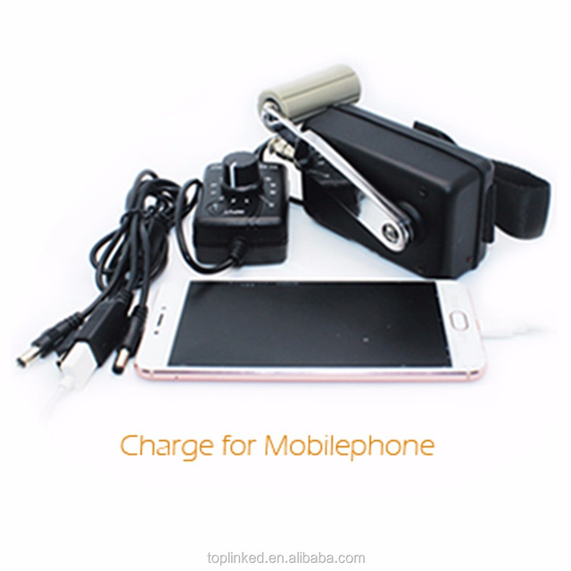 Tuopuke Portable Hand Crank Power Generator Rechargeable Emergency Power Supply Hand Generator Set
