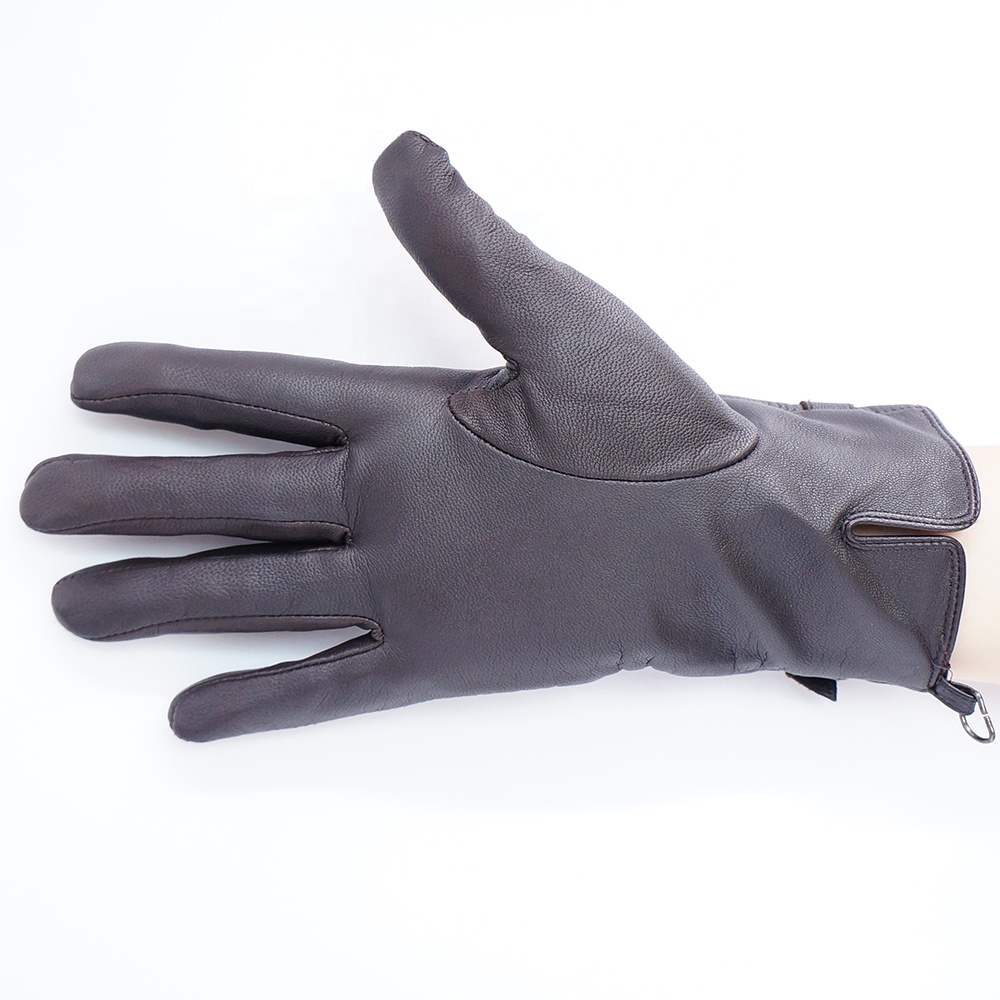 Классические зимние теплые простые модные велосипедные перчатки GLOVEMAN из натуральной кожи для вождения