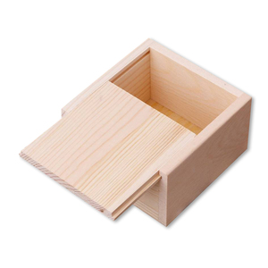 Gift packaging wooden box pine wooden small packaging box with sliding lid