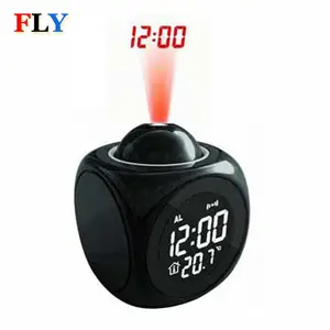 Reloj de Proyección para Techo de Dormitorio, Divertido Reloj Despertador con Proyección de Tiempo en Español y Inglés, Pantalla LCD, Rotación de 180 Grados - Product Image 1