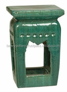 ม้านั่งเซรามิกหกเหลี่ยม Eco Square สำหรับตกแต่งสวน,แฮนด์เมดในเวียดนาม - Product Image 1