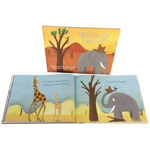 Stampa di libri con copertina rigida per bambini con copertina rigida con stampa personalizzata di alta qualità