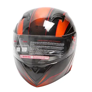 Capacete de moto com viseira dupla, capacete com proteção solar ece 22.06 oem