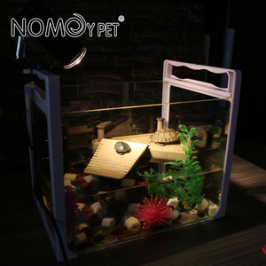 NOMOY HUISDIER 5 Gallon Transparant Glas Schildpad Tank Mini Desktop <span class=keywords><strong>Aquarium</strong></span> met Handvatten NX-13 M - Product Image 6