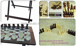 Tabela dobrável de madeira com jogos de xadrez 8771 - Product Image 3