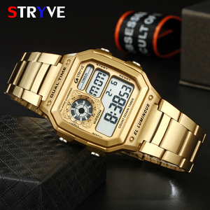 Tyststryve — <span class=keywords><strong>montre</strong></span> étanche <span class=keywords><strong>électronique</strong></span> multifonction pour hommes, nouveau design haut de gamme, affichage numérique, élégant, de sport - Product Image 6