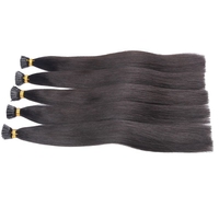 Extensions de cheveux vierges brésiliennes à pointes I en kératine italienne, double trame, alignées sur les cuticules, vente en gros, dropshipping Alibaba