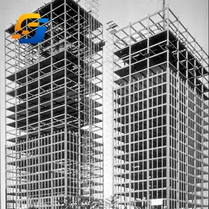 簡単な設置と安定した構造高層スチールホテルの建物プレハブ工場