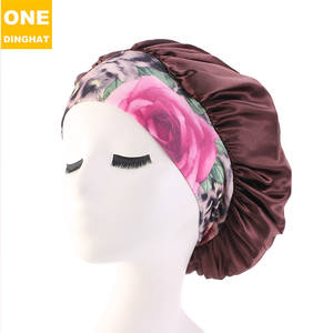 Bandeau élastique large en Satin, <span class=keywords><strong>Bonnet</strong></span> de sommeil, <span class=keywords><strong>Bonnet</strong></span> de Salon de beauté, <span class=keywords><strong>Bonnet</strong></span> de cheveux pour femmes - Product Image 4