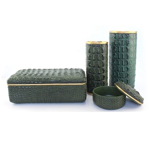 Resin simulation leather Crocodile grain storage box home decor