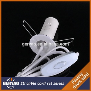 Phích Cắm 2 Chân EU + Dây Điện + Công Tắc Bật Tắt + Tấm Nhựa + Kẹp Khung Kim Loại + Cụm Giá Đỡ Đèn E14 - Product Image 6