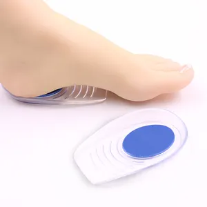 Fußpflege Stoß dämpfung Wunde gequetschte Füße Schmerz linderung Silikon PU Gel Fersen schale Einlegesohle für Knochens poren