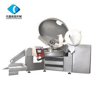 Electric Meat block cutting machine / Frozen Meat bowl cutter in industrial