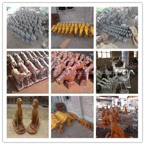 Patung besi cor taman dekorasi patung anjing luar ruangan - Product Image 4