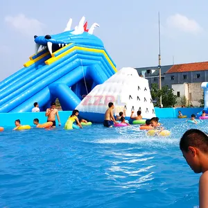 अनुकूलित Inflatable स्विमिंग पूल विशाल पानी स्लाइड Inflatable पानी पार्क