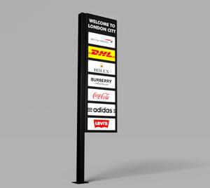 City Public Project Hot Sales Street <strong>Electric</strong> 3d Pictures <strong>Poster</strong> Stand Billboard Unipole Large Light Box - Product Image 6