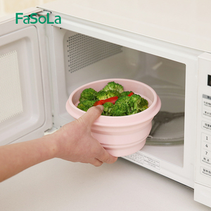FaSoLa 1000ML pieghevole in Silicone ciotola da campeggio con coperchio per escursioni all'aperto frigorifero pieghevole ciotola per la conservazione degli alimenti - Product Image 6