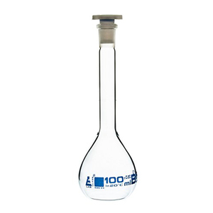 Matraz de plástico transparente para laboratorio, frasco volumétrico de alta precisión de 10ml, 25ml, 50ml, 100ml, 250ml, 500ml y 1000ml