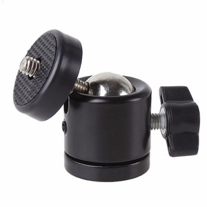 Mini <span class=keywords><strong>rotule</strong></span> pivotante à 360 degrés 1/4 ''et 3/8'' vis <span class=keywords><strong>pour</strong></span> trépied de caméra monopode Studio - Product Image 2