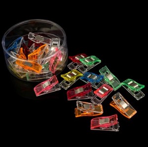 Paquete de 20 Clips de Plástico Coloridos para <span class=keywords><strong>Coser</strong></span>, <span class=keywords><strong>Manualidades</strong></span>, Acolchados, Abrazaderas para Patchwork, Accesorios de Costura, Envío Directo - Product Image 2