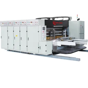 Flexo Printer And Slotter Machine For Carton Box/Economical Lead Edge Feeder Corrugated Cardboard 4 Color Printing Machine