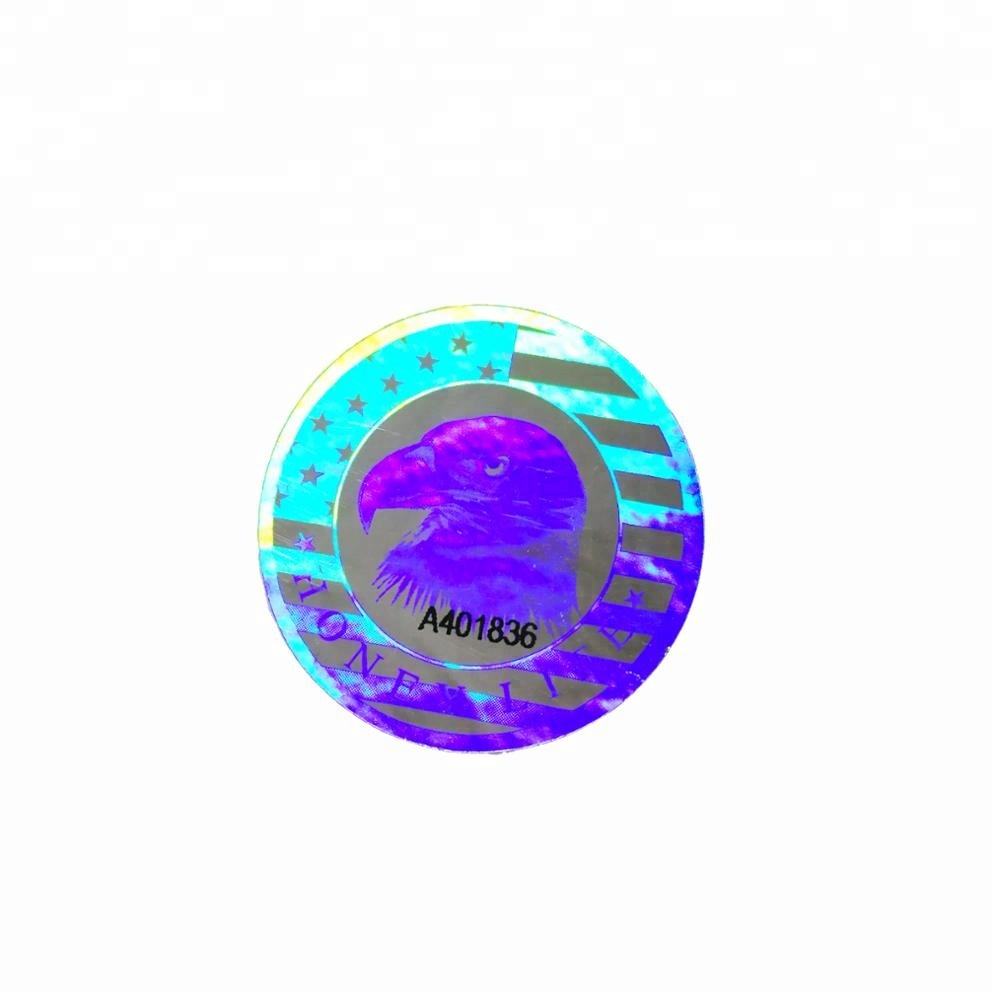 複雑な暗号化デザインカスタム3Dホログラム偽造防止PET接着セキュリティステッカー| Alibaba.com