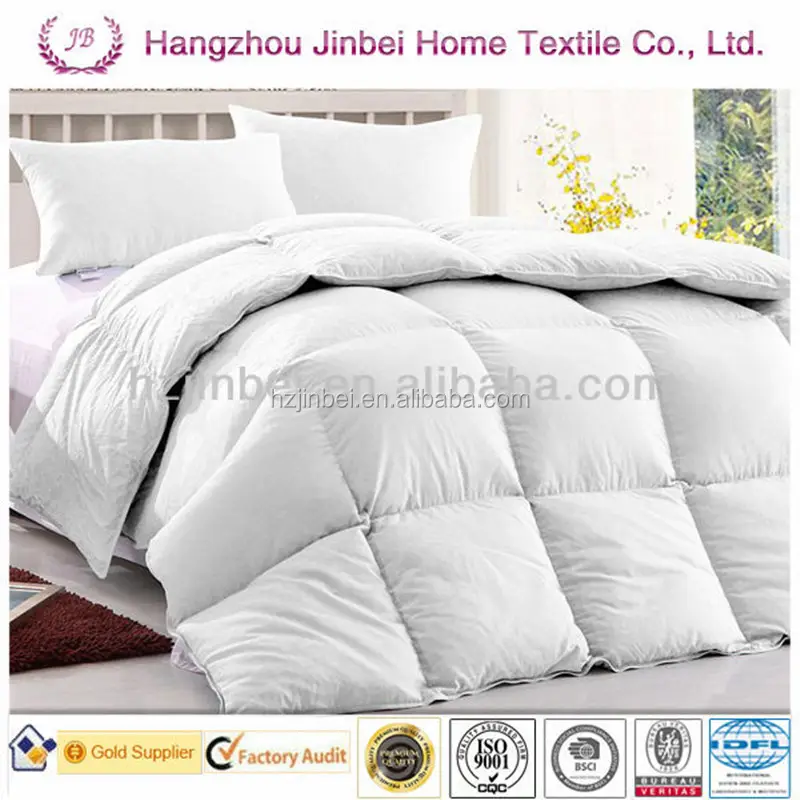 Hotel White Duck Down/Goose Feather Filling Quilt Polyester Quilt Cover Set Twin/King/Queen Size For your Choice