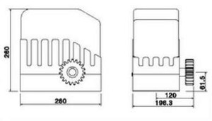 Moteur de porte coulissante électrique cianfeng DKC400, avec télécommande, nouvelle collection - Product Image 2