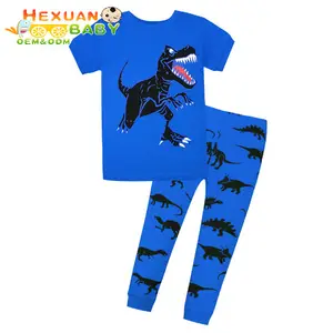 Wholesale Kids Clothes Suits Cotton Soft Knitted Kids Pajamas Children Pajamas 015