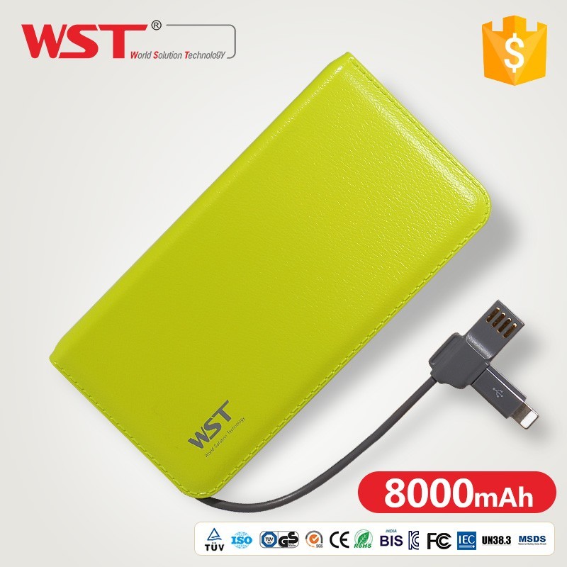 Banco de la energía diseño integrado outport 8000 mAhbattery