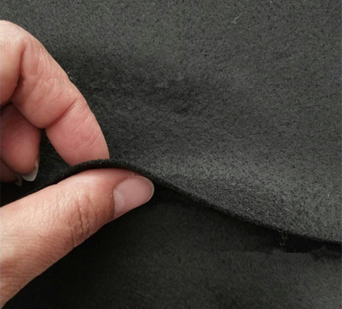 200gsm High-Temperature Resistant Fireproof Black Pre-Oxidized Carbon Fiber Fabric Non-Woven Cotton Cloth for Cars and Bags