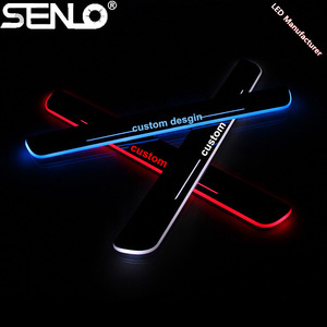Các Loại Khác Xe Ánh Sáng Phụ Kiện Chất Lượng Cao Acrylic Chạy Ban Ánh Sáng LED CỬA Scuff Tấm Bước Ánh Sáng Cửa Sill - Product Image 2