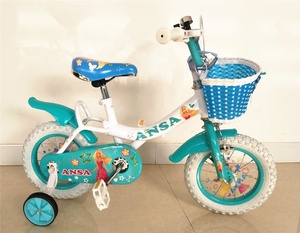 Bicicletta per Bambini Principessa Ghiacciata Colore Blu Acqua con Pneumatici <span class=keywords><strong>Bianchi</strong></span> - Product Image 3