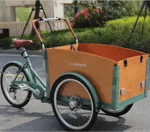 36V 9Ah 가족 모터 카고 자전거 전기화물 세발 자전거/cargobikes/bakfiets/카고 자전거 UB9031E