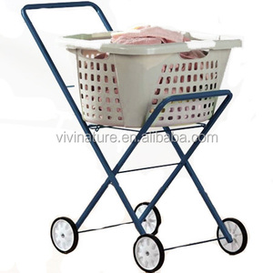 <strong>Laundry</strong> Clothes <strong>Basket</strong> Trolley Removable <strong>Basket</strong> <strong>Laundry</strong> <strong>on</strong> <strong>Wheels</strong> Cart - Product Image 1
