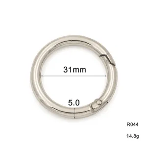 Металлическое круглое пружинное Открытое кольцо