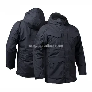 Custom Wholesale Black American Comabt Jacket mit taktischer Kapuzen jacke