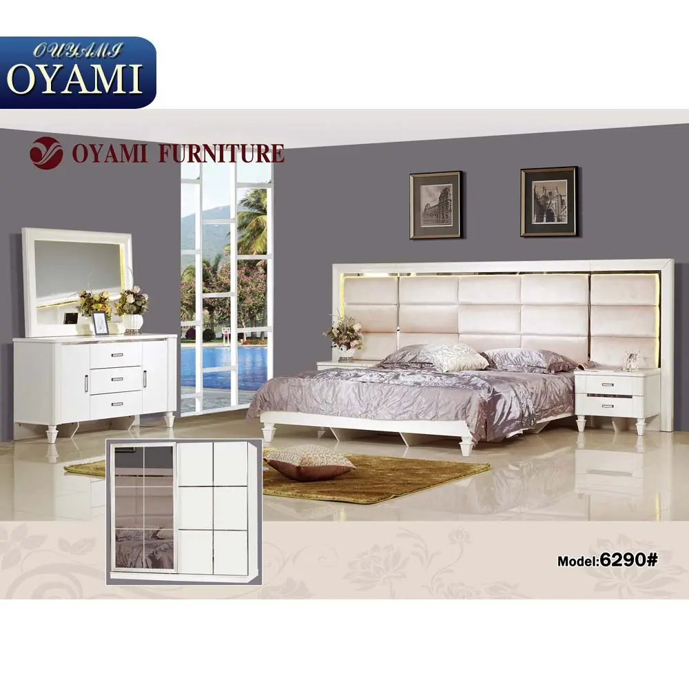 Strong and durable quality double size turkish bedroom furniture