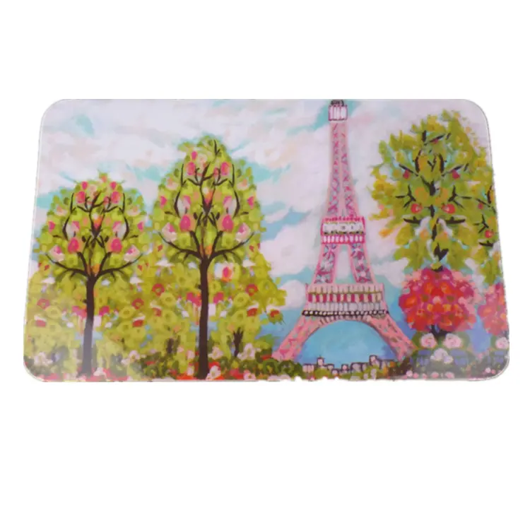 Germany L:23.5cm LFGB White Custom Printed Food Grade Melamine Cutting Board Chopping Breakfast Bread Sushi Pizza Board