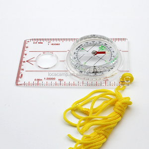 Placa base portátil acrílica brújula escala mapa regla brújula - Product Image 3