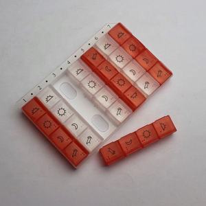 7 jours x 4 boîte à pilules de grande capacité. Boîte à pilules hebdomadaire, système d'organisation pour les suppléments de médicaments et les vitamines - Product Image 4